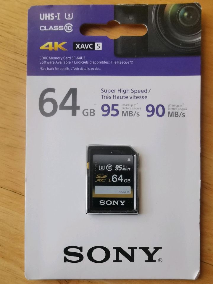 Sony 64 GB 4K Karte Neu   Abh. gerne möglich in Hohenwestedt