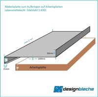 Edelstahl Abdeckung Arbeitsplatte für Küche oder Arbeitstisch Nordrhein-Westfalen - Erkelenz Vorschau