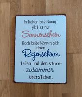 Spruch - Deko - Schild - Retro - Vintage Design Mecklenburg-Vorpommern - Prislich Vorschau