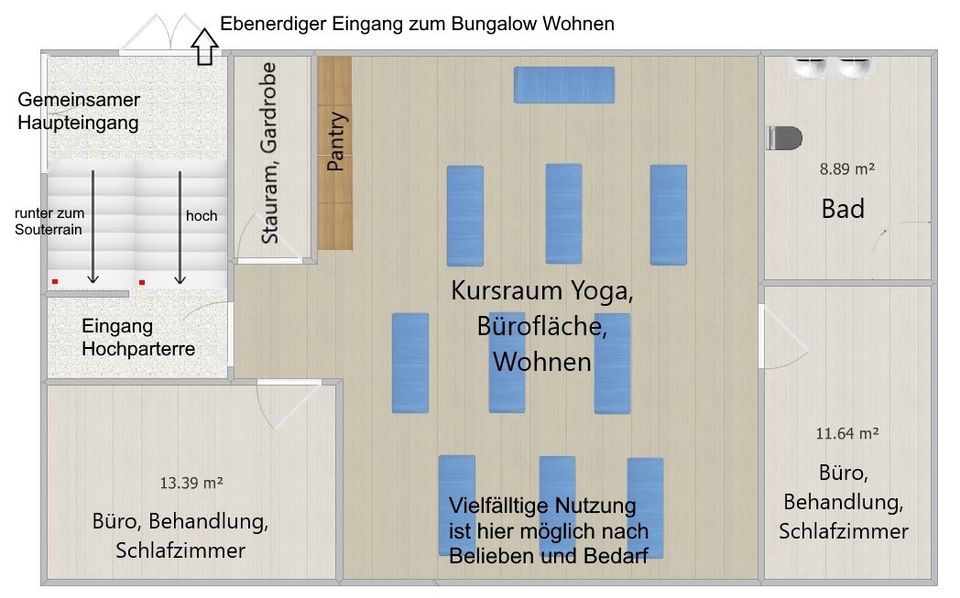 Ein-/Mehrfamilienhaus, flexibel nutzbar, Vermietung möglich in Hamburg