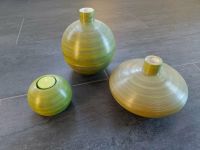Tolles Vasen und Teelichthalter Set 3-teilig Grün 8 - 19 cm Deko Saarland - Lebach Vorschau