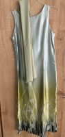 Tolles Sommerkleid grün silber Ausbrenner Gr. 40 mit Tuch Hessen - Lampertheim Vorschau