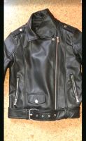 Bikerjacke schwarz Gr. 146 Lederimitat chic Frühling Baden-Württemberg - Müllheim Vorschau