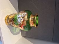 Glas Vase / Blumenvase Grün Höhe 15,30 cm Bohemia Glas Leipzig - Mölkau Vorschau