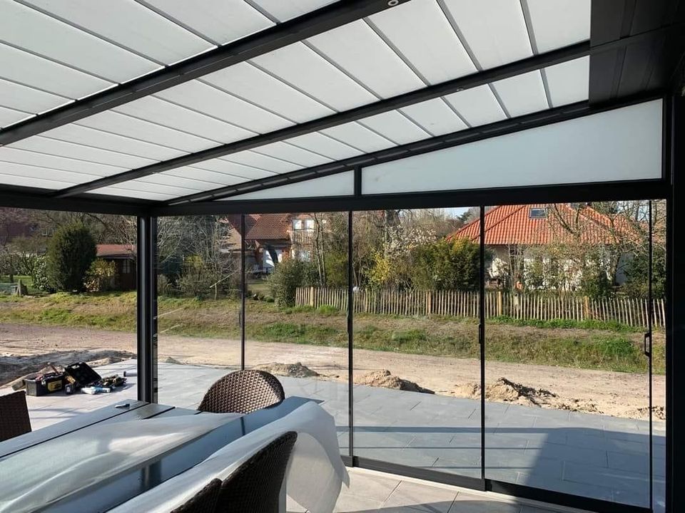 www.ModernBedacht.de 6x3 Meter Polycarbonat Terrassenüberdachung in Hüllhorst