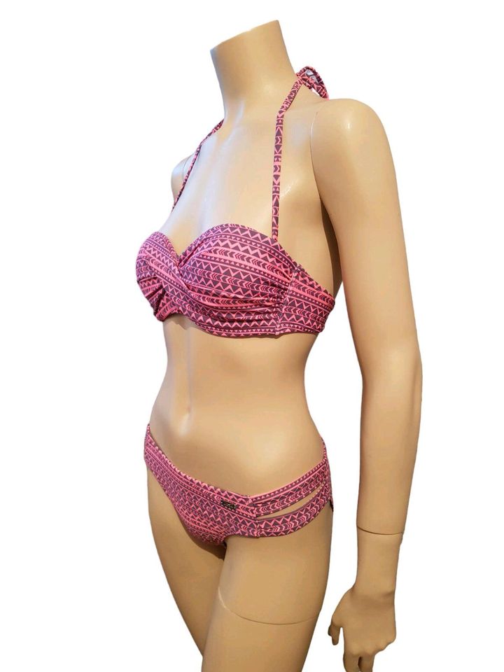 Venice Beach Bikini S 36B 70B Pink Grau Neu mit Etikett in OVP ! in St. Egidien