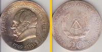 1969 DDR Goethe 20 Mark bankfrisch Baden-Württemberg - Eppelheim Vorschau