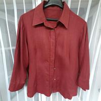 * JOY *Leinen Hemd Bluse - bordeauxrot - Gr. 38/40 Berlin - Charlottenburg Vorschau