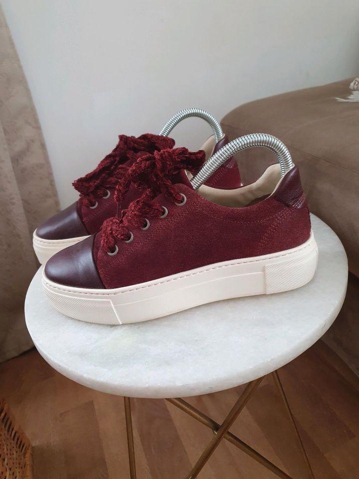 Marc O'Polo Sneaker, Echtleder, bordeaux in Berlin