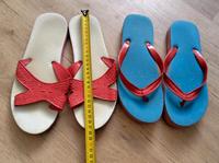 Sommersandalen Flip Flops Blau Rot Weiß Gr. 39 40 27cm Wuppertal - Oberbarmen Vorschau