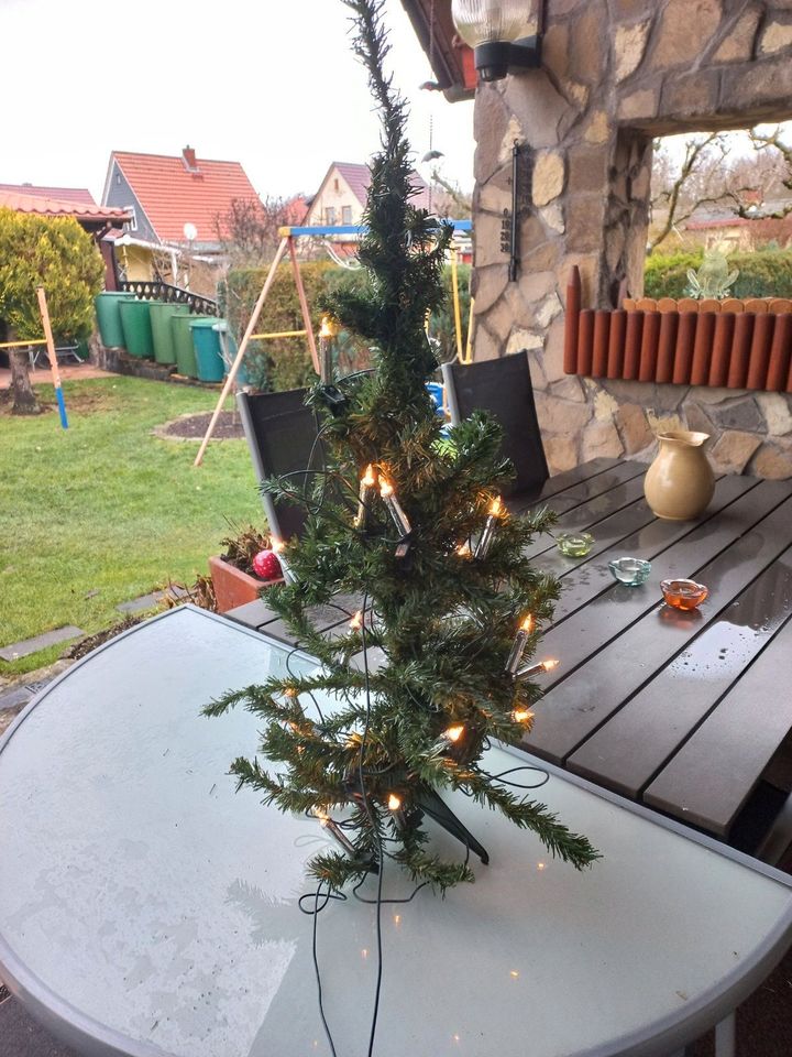 Künstlicher Weihnachtsbaum 90 cm mit Beleuchtung in Nordhausen