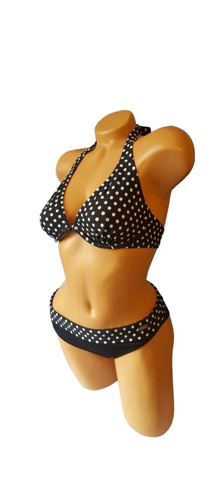 Venice Beach Bügel Bikini 38C NEU Schwarz Weiß Punkte in St. Egidien