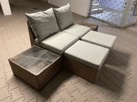 DEPOT Garten-Loungeset + Kissen braun 5-tlg. (Rattan, Polyester) Baden-Württemberg - Mannheim Vorschau