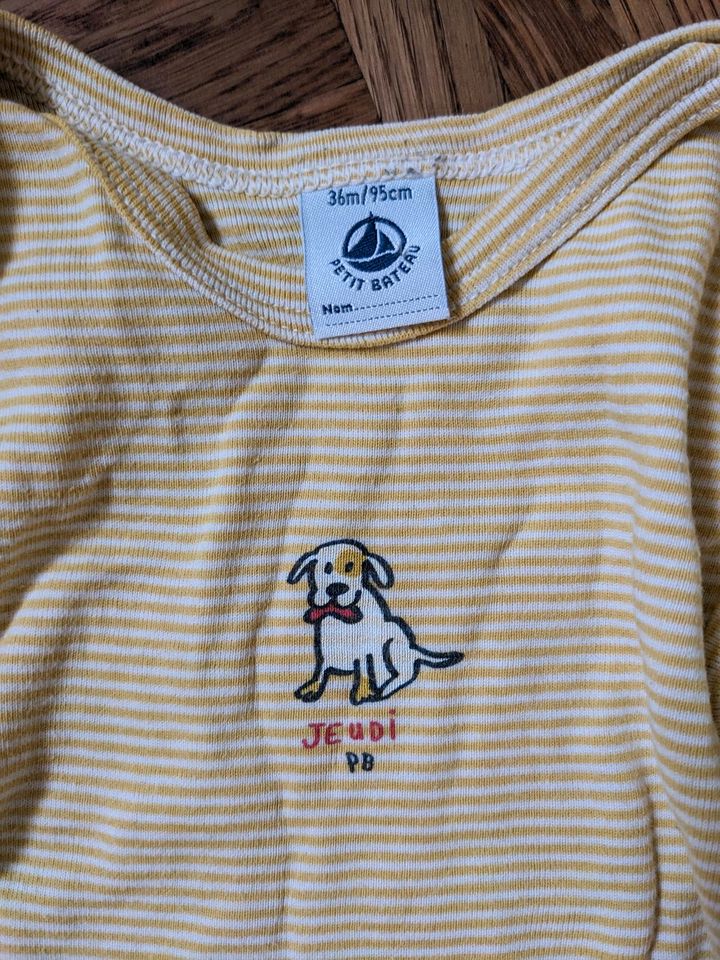 Petit Bateau Langarmbody Hund 95cm in Hannover