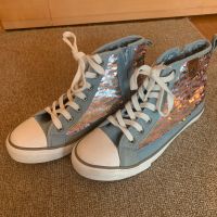 Neuwertig Fritzi aus Preußen Sneakers Pailletten Blau / Gr. 38 Bayern - Wolfratshausen Vorschau