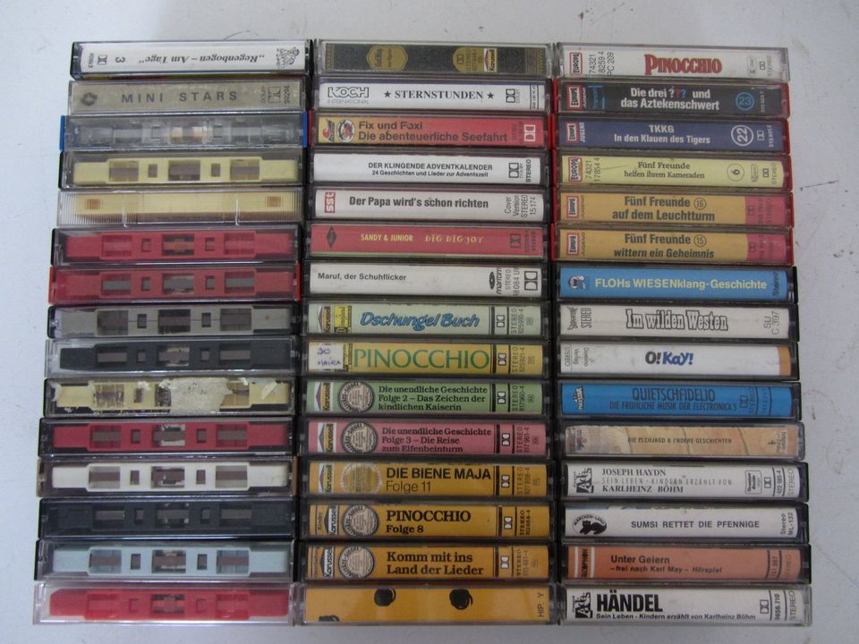 45 x Musik Hörspiel Vintage Kassetten Konvolut Audiokassetten in Großostheim