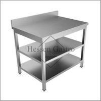 Edelstahl-Arbeitstisch 150x70cm Aufkantung Grundboden Gastro Hessen - Hattersheim am Main Vorschau