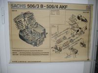 Sachs 506/3B-506/4AKF original Motor Explosionszeichnung Nordrhein-Westfalen - Mülheim (Ruhr) Vorschau