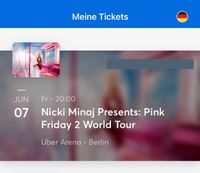 Ticket für Nicki Minaj in Berlin - JUN 07 - Oberrang **Sitzplatz Berlin - Reinickendorf Vorschau