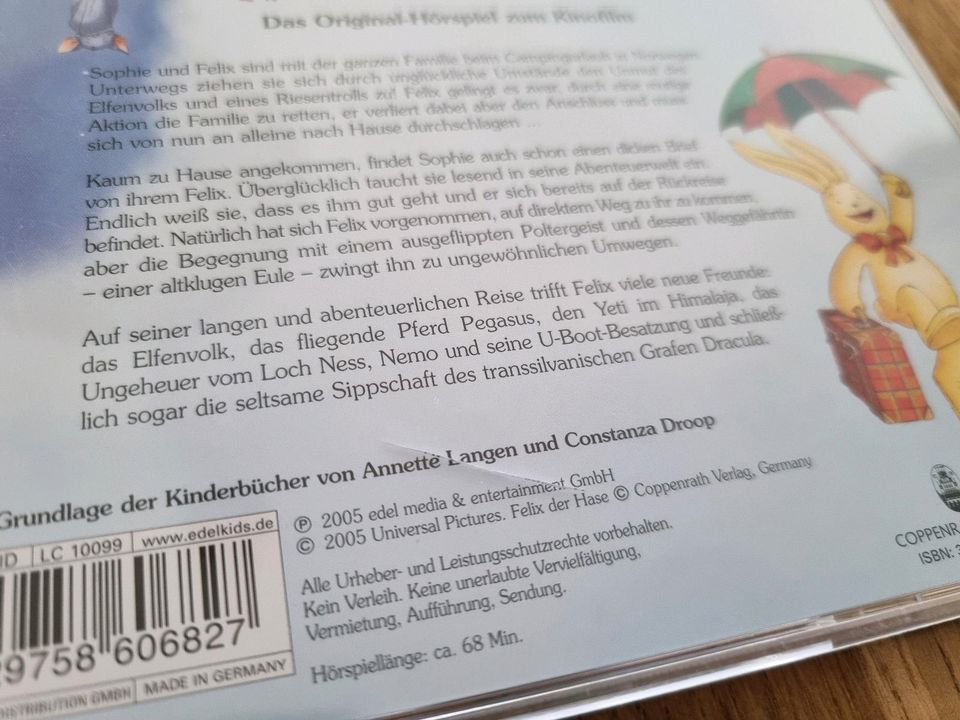 CD Hörspiel Felix Ein Hase auf Weltreise Original Hörspiel zum Ki in Rheinbach