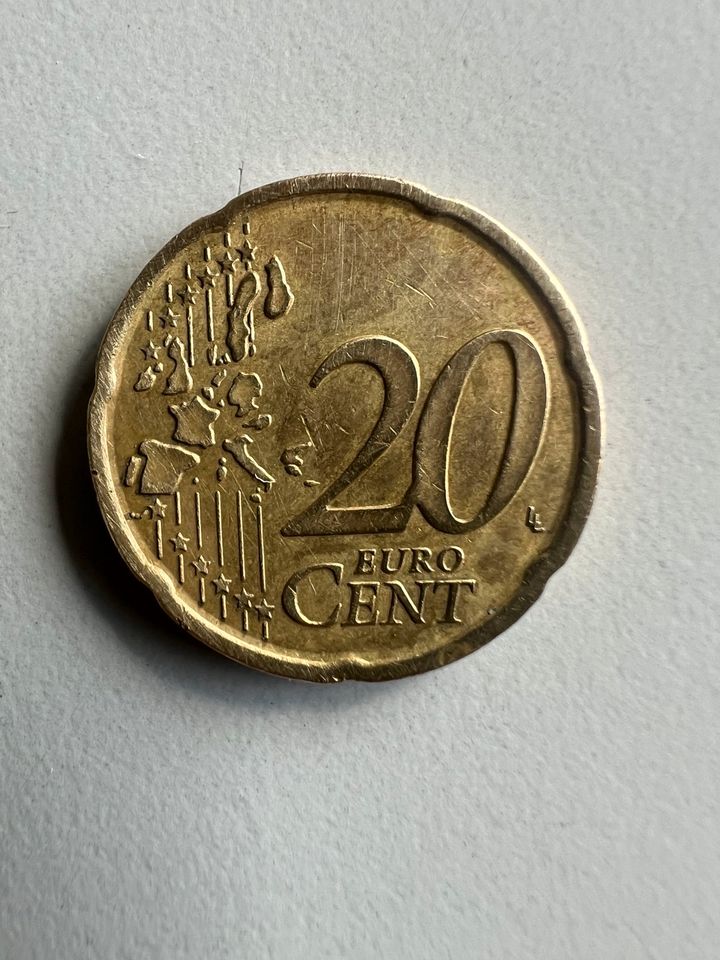 20 spanische Euro-Cent 1999 in Frankfurt am Main