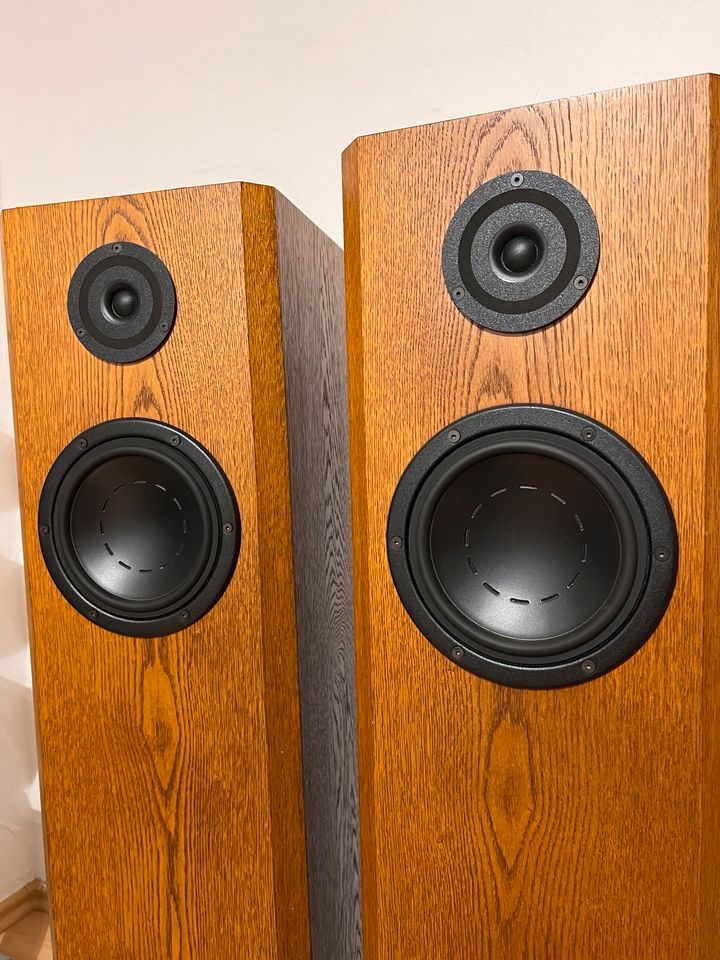 Audiodata Bijou High-End Lautsprecher aus 1 Hand Dynaudio Bässe in Windeck