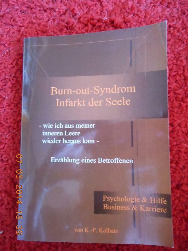 Buch Burn-out-Syndrom: Infarkt der Seele [Taschenbuch] in Wolsdorf