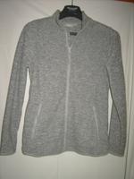Sweaterjacke, Jacke, Sweater samtig Grau melliert Gr. 36/38 Bayern - Eschenlohe Vorschau