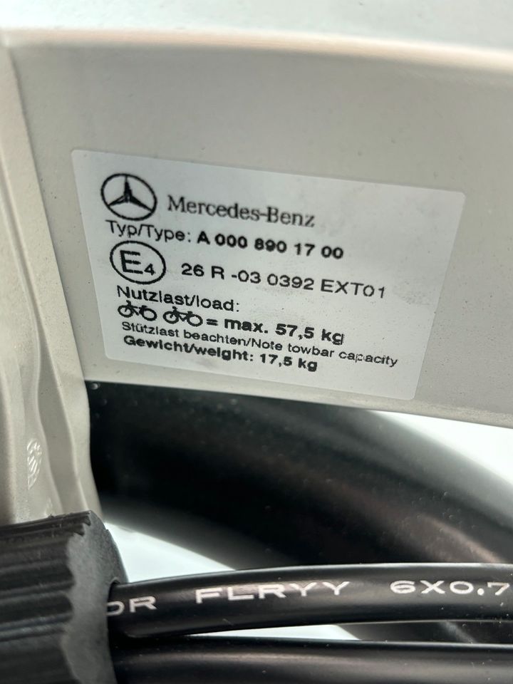 MERCEDES BENZ Heckfahrradträger Fahrradträger Tasche klappbar in Schwendi