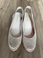 Marc O‘Polo Sandalette mit Kleilabsatz Gr.38 in Beige Nordrhein-Westfalen - Kempen Vorschau
