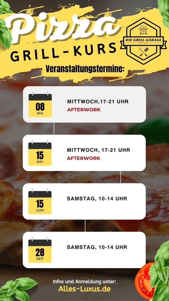 Grillkurs - Pizzakurs mit dem amtierenden deutschen Meister in Heilsbronn