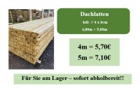 Dachlatte 4x6 kdi gehobelt Latte Längen 4 und 5 m lfm 1,43€ Schleswig-Holstein - Owschlag Vorschau