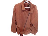 Maxime Damen-Lederjacke Wildleder cognac mit Gürtel Gr. L Schleswig-Holstein - Flensburg Vorschau