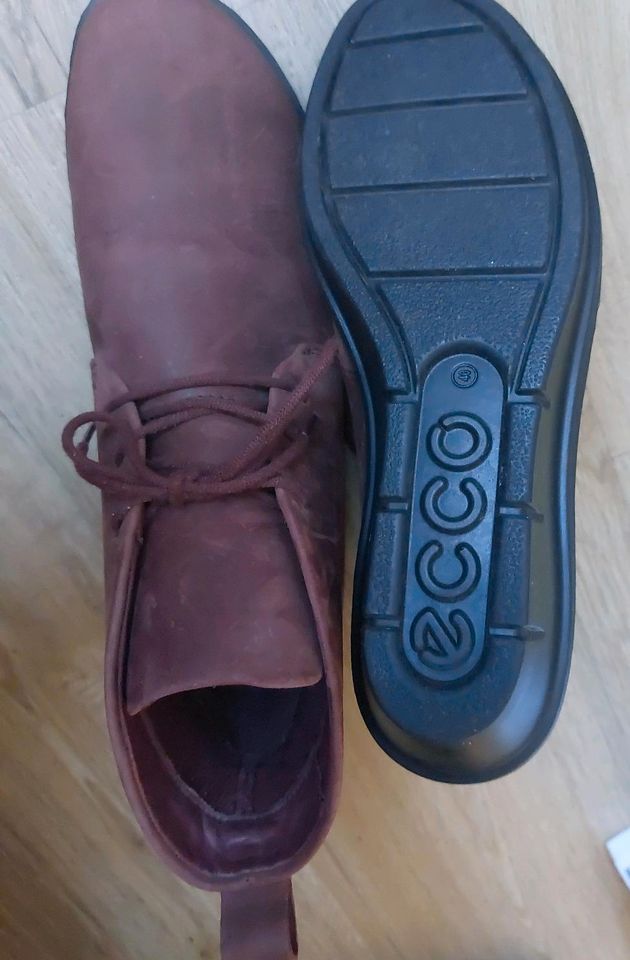 Ecco Schuh Boots Schnürstiefelette Braun Gr. 40 Leder in Hamburg