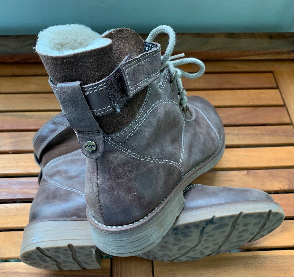 Winterstiefel Gabor Leder braun Größe 6 1/2 NEU in Glinde