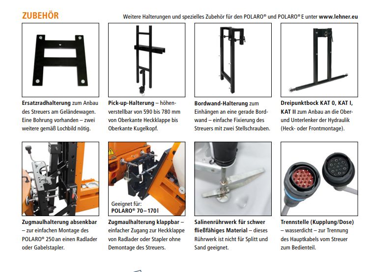 Lehner Polaro Salzstreuer für Radlader PKW Traktoren Baumaschinen in Bad Kötzting