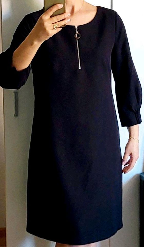 Comma Kleid Gr 38, schwarz,  3/4 Ärmel in Düsseldorf