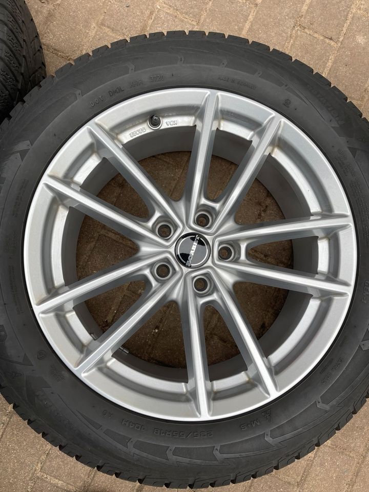 BORBET W 8x18 Lk 5x112 + 235/55 R18 Winterreifen für Audi Q3 u.a. in Mörfelden-Walldorf