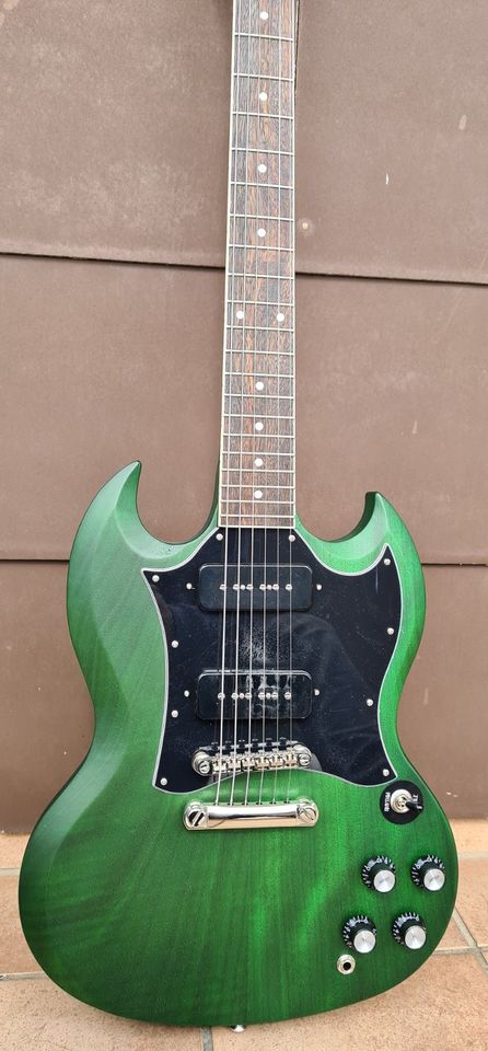 Epiphone SG Classic Worn Inverness Green P90 in Heusweiler