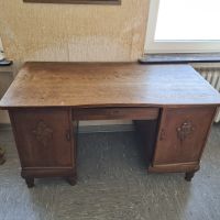 Schreibtisch Tisch Büro Arbeitstisch Vollholz antik Antiquität Niedersachsen - Wunstorf Vorschau