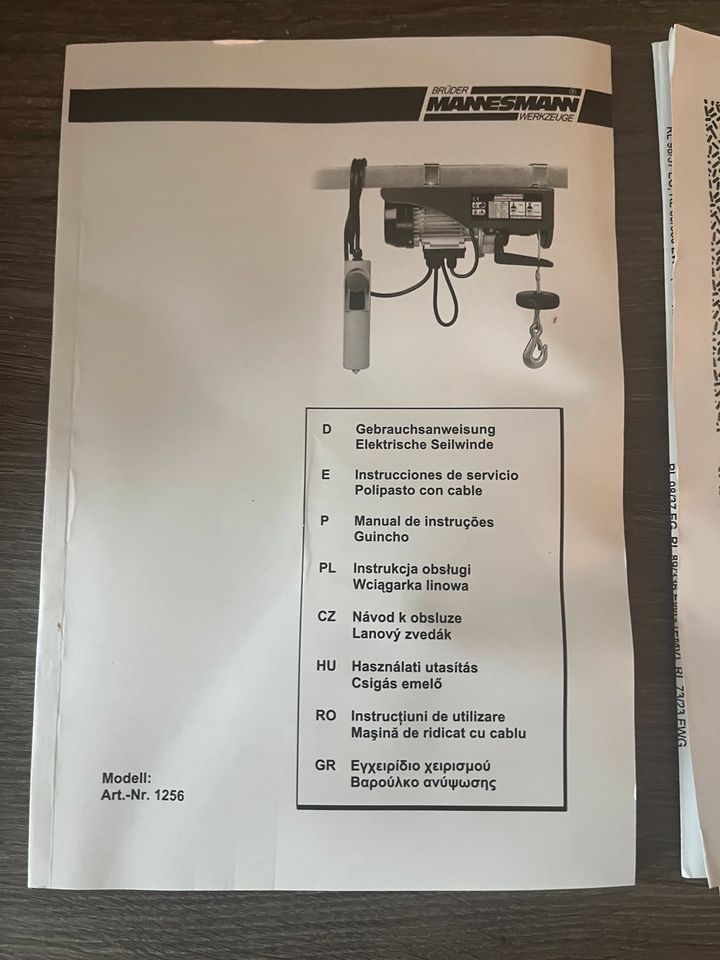 Elektrische Seilwinde Mannesmann in Liebenwalde