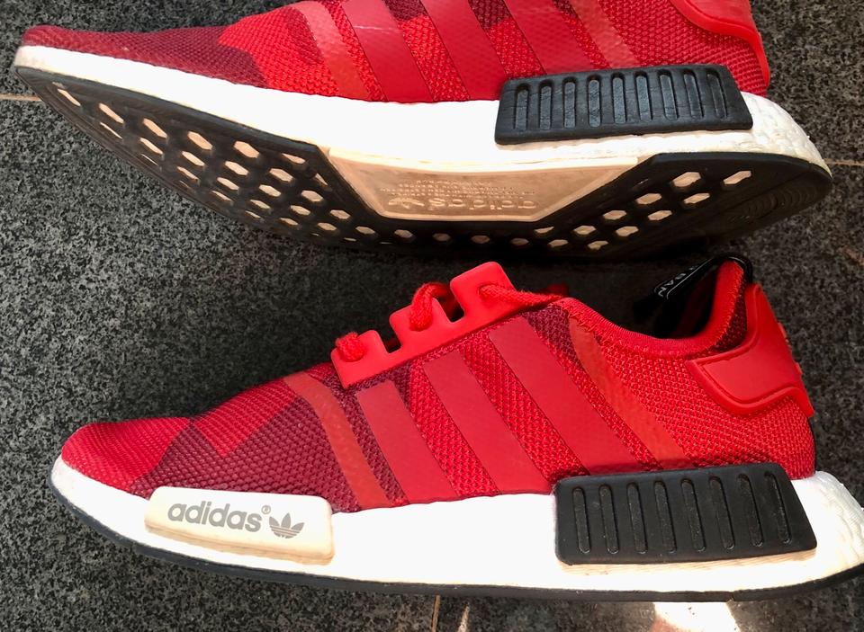 ADIDAS NMD R1 SPORTSCHUHE Gr.44 2 3 43 10 rot Camouflage TOPP