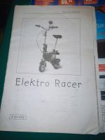 Betriebsanleitung, Beschreibung Elektroroller, Racer Thüringen - Weimar Vorschau