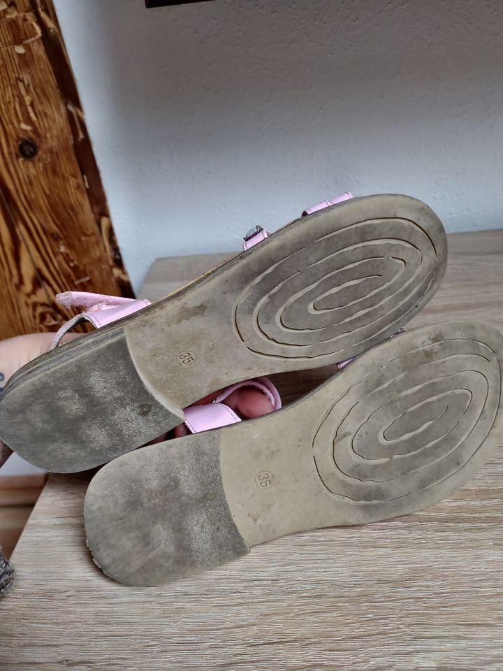 Sandalen Schuhe Glitzer Gr. 35 in Rödental