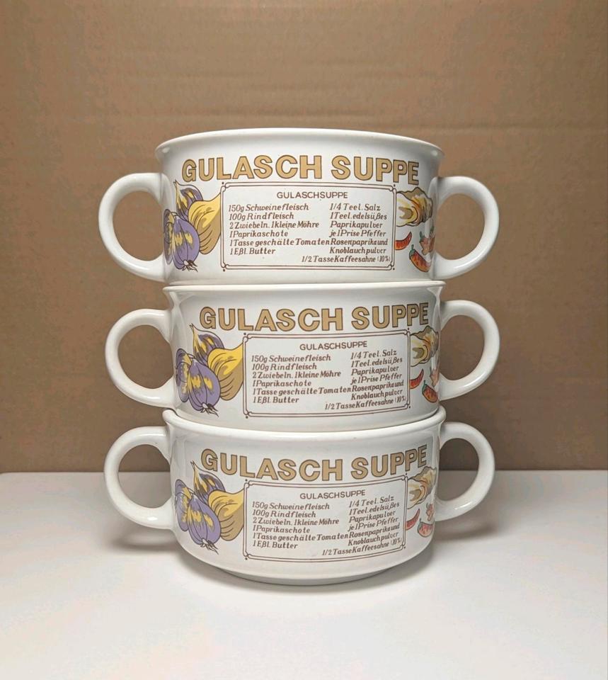 Suppenschüsseln & Unterteller Gulaschsuppe Rezept / Geschirrset in Bamberg