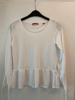 Elegante weiße, taillierte Langarm-Bluse; S.Oliver; Gr.38; Rüsche Schleswig-Holstein - Plön  Vorschau