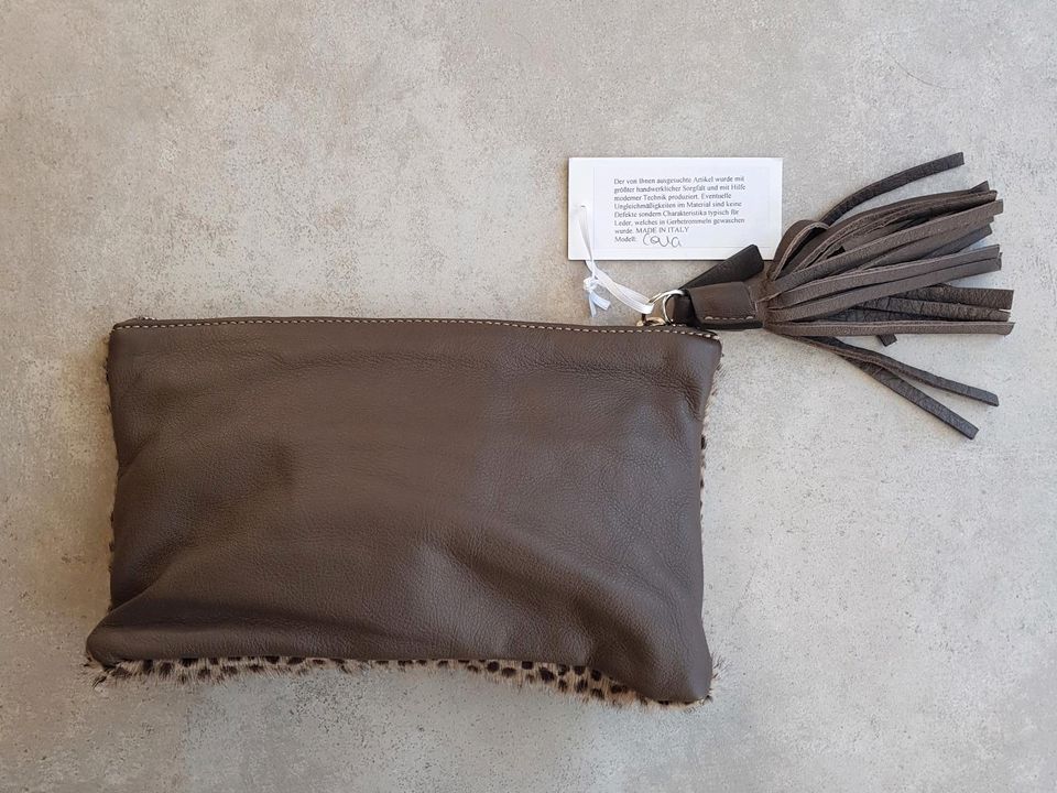 ☆ Handtasche von Eva Schreiber, Original, Clutch, echtes Leder ☆ in Olfen