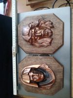 Jesus und Maria Wandrelief Kupfer und Holz Bayern - Böbrach Vorschau