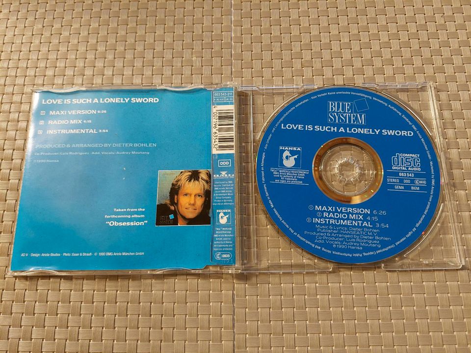 Blue System Dieter Bohlen Maxi CD Single Sammlung in Saldenburg