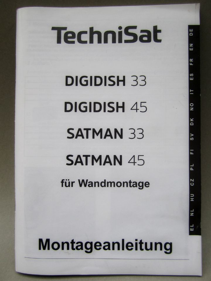 TechniSat DigiDish 33 cm Camping Balkon Sat Antenne beige in Ober-Ramstadt